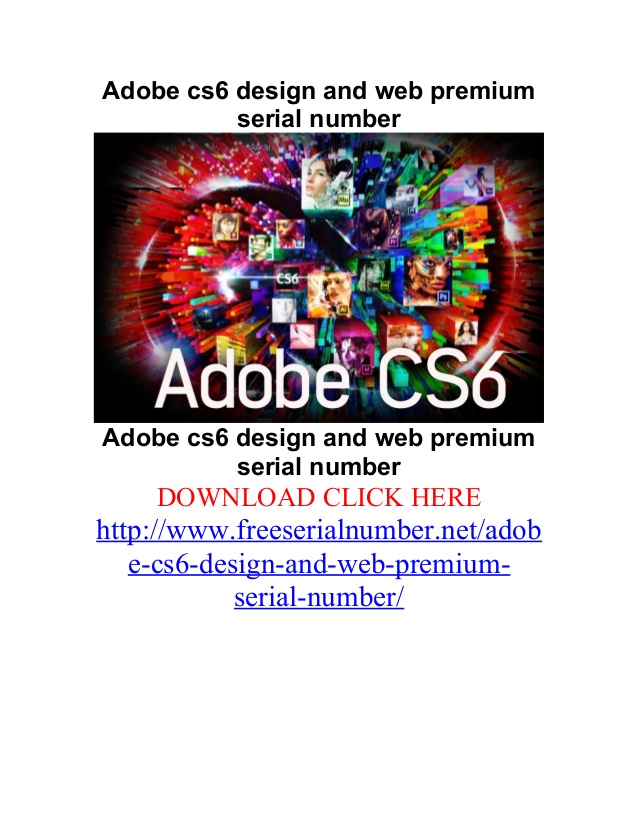 Change Adobe Serial Number Cs6
